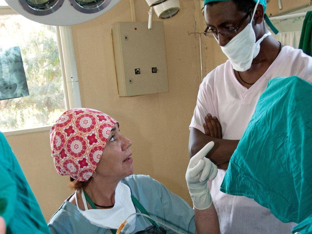 Dr. Renate Röntgen bei einer Fellowship Fortbildung